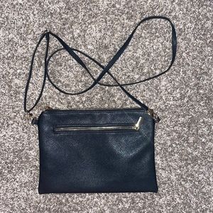 Black with gold detailing crossbody purse